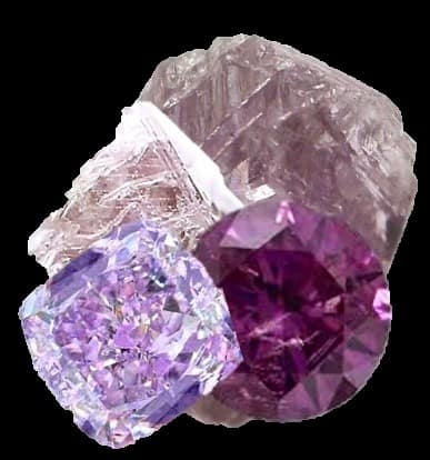 Diamanti porpora e viola